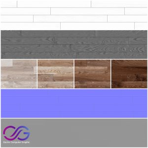 Wood (Parquet) Floor Set (PBR, Seamless) DrCG